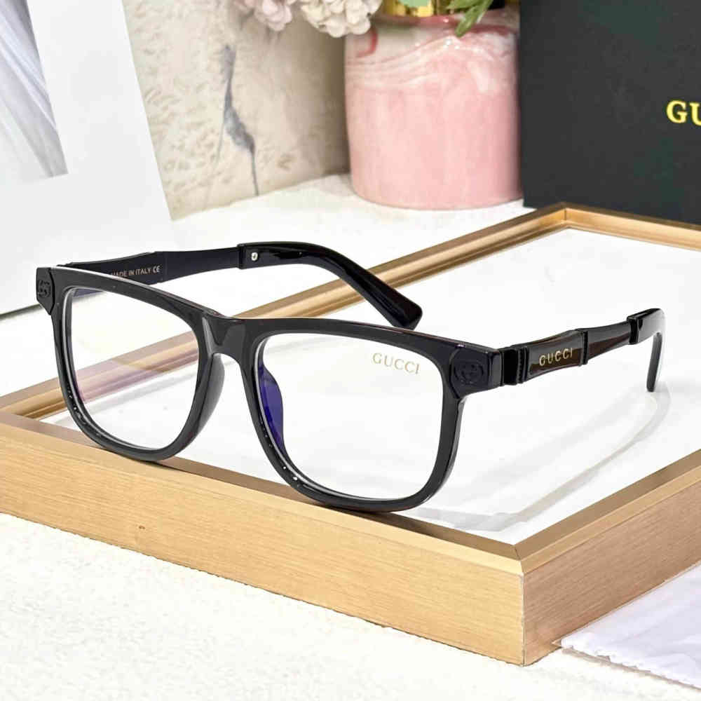 Black & Blue Gucci Black & Silver Premium Sunglasses