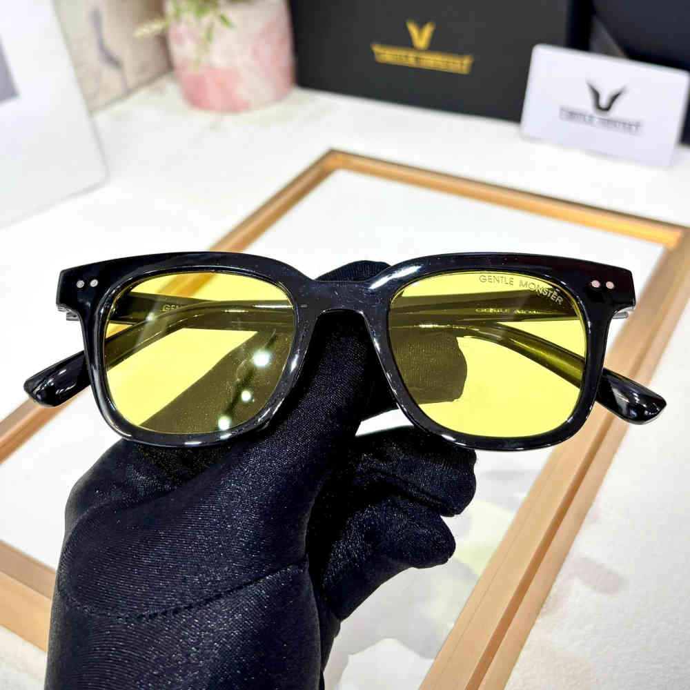 Gentle Monster Yellow Luxury Sunglasses-1