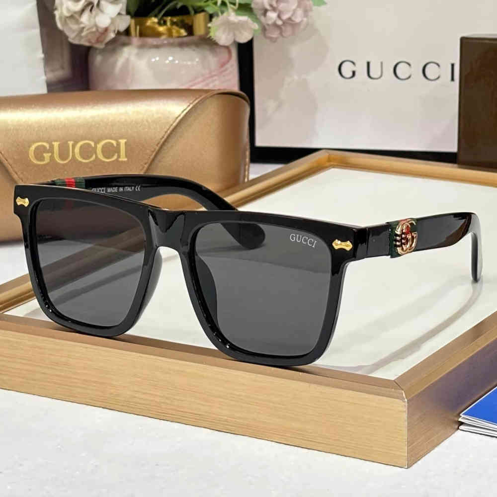 Black Gucci Grey Premium Sunglasses