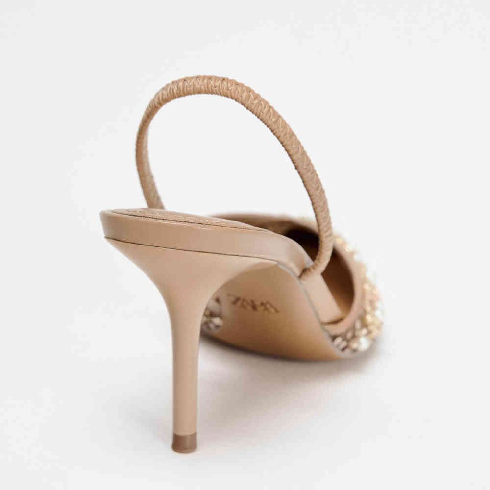 Zara Brown Women's Heel Sandals-thumb-3