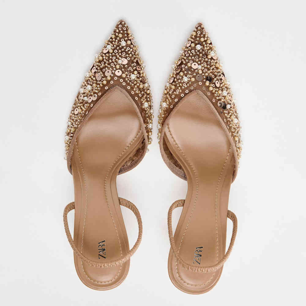 Zara Brown Women's Heel Sandals-thumb-4