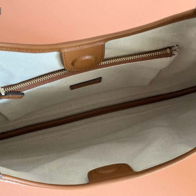 Gucci Hobo Beige & Brown Shoulder Bag-2
