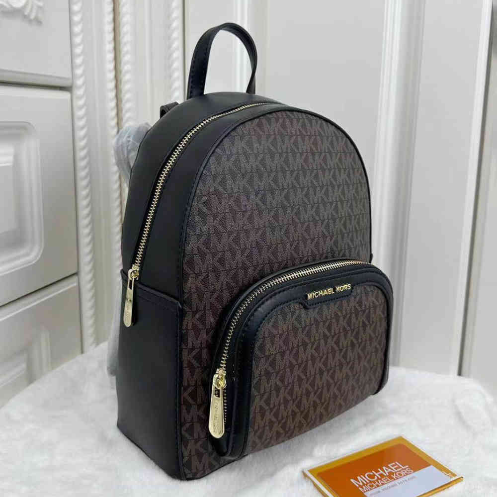 Michael Kors Jaycee Black Backpack-thumb-1