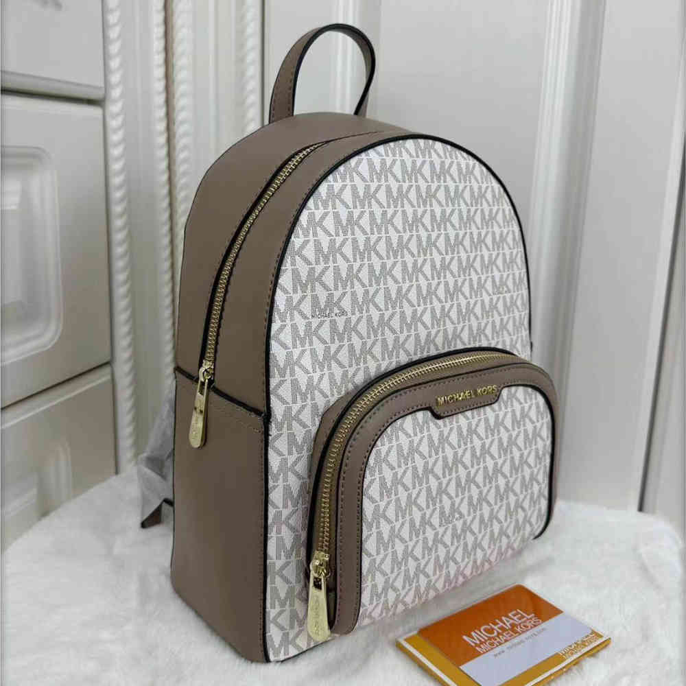 Michael Kors Jaycee Light Cream Backpack-thumb-1