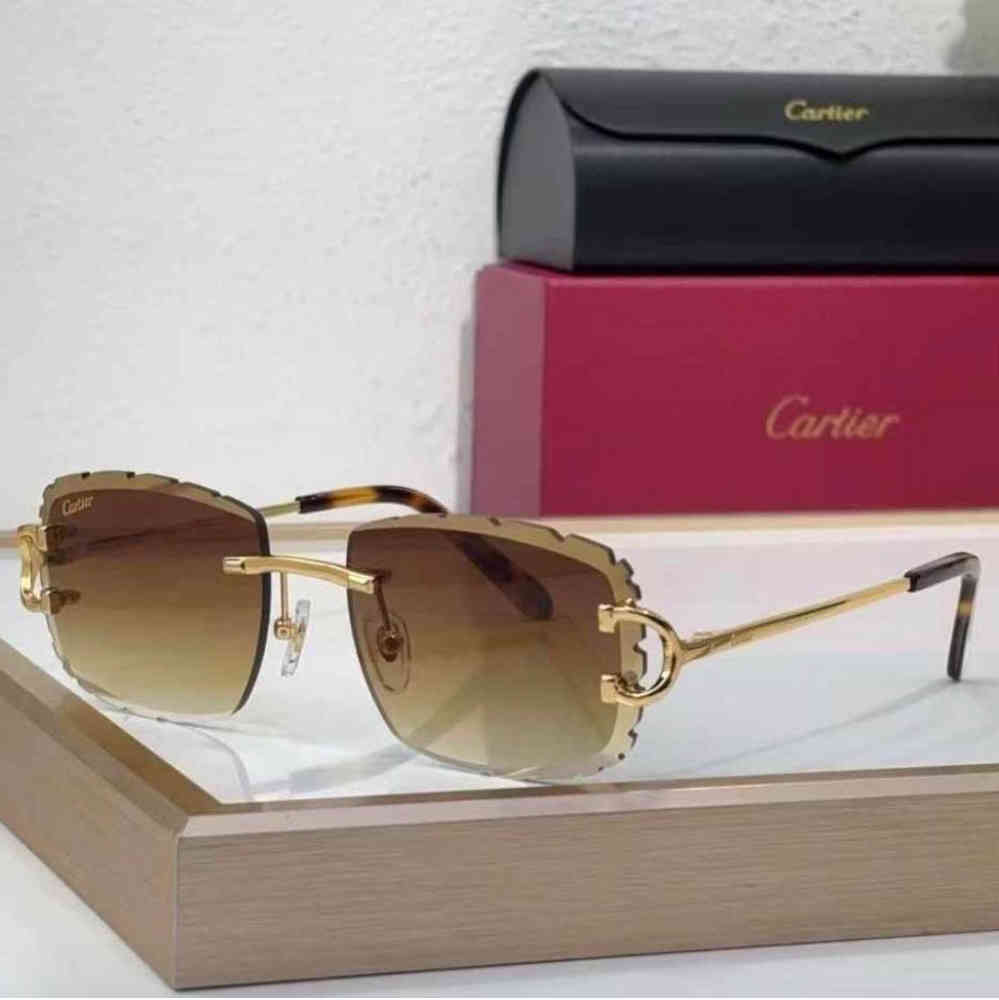 Brown Cartier Grey Luxury Sunglasses