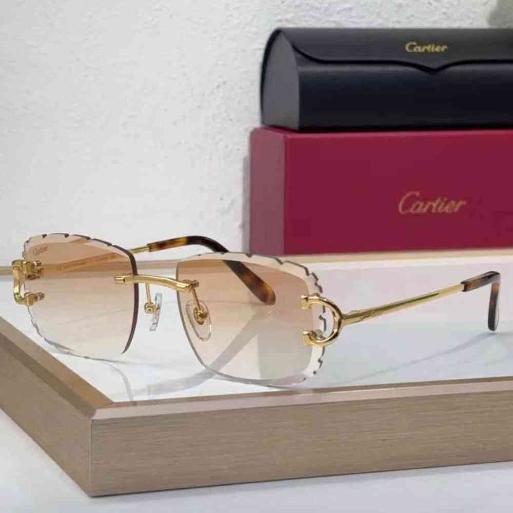 Pink Cartier Grey Luxury Sunglasses