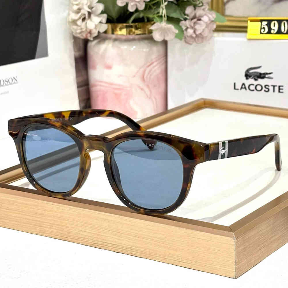 Brown Lacoste White Premium Sunglasses