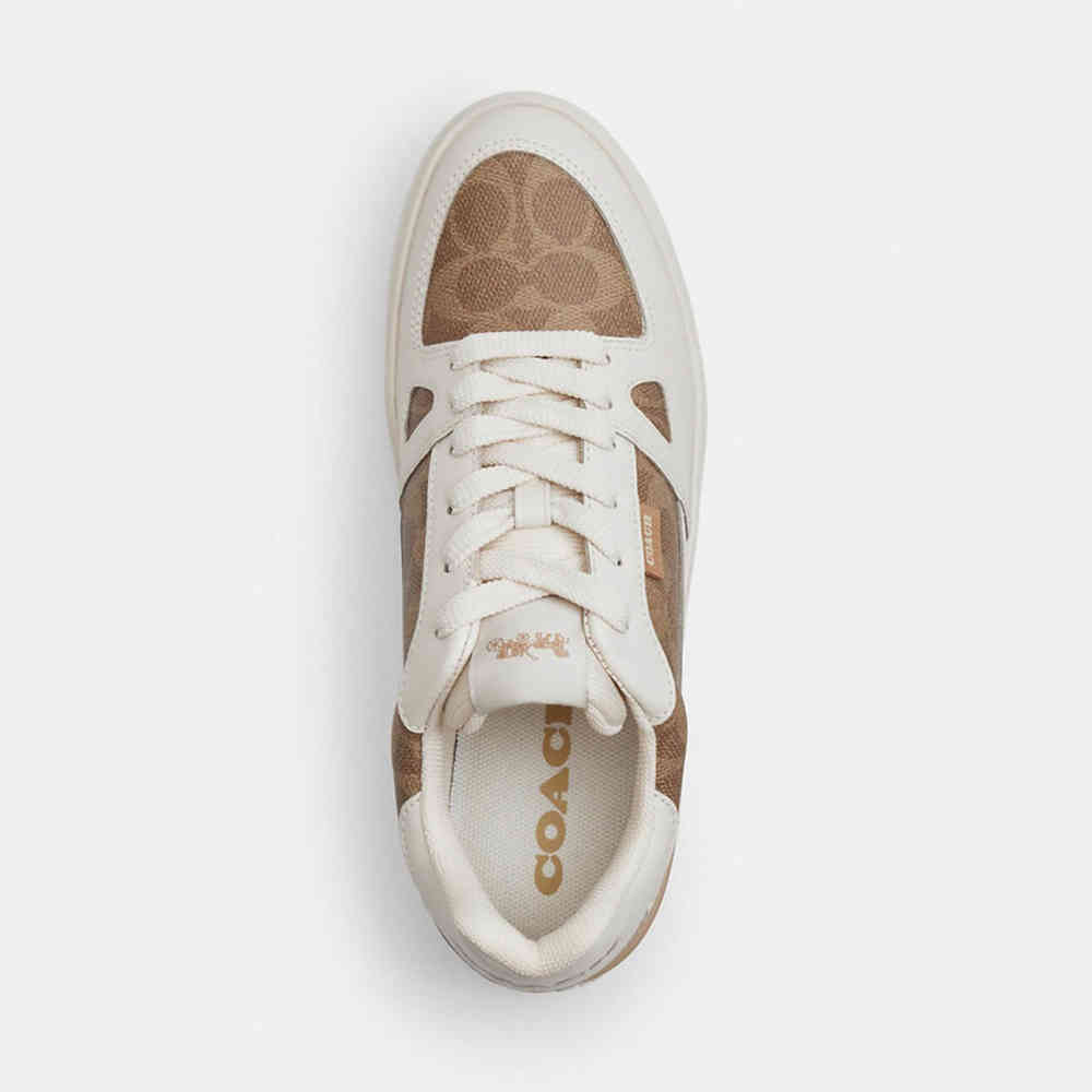 Coach Clip Court Low Top Sneaker In Signature Canvas-thumb-2