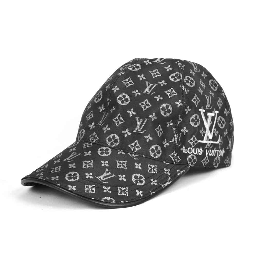 Louis Vuitton Embroidered logo Monogram Black Cap-thumb-0