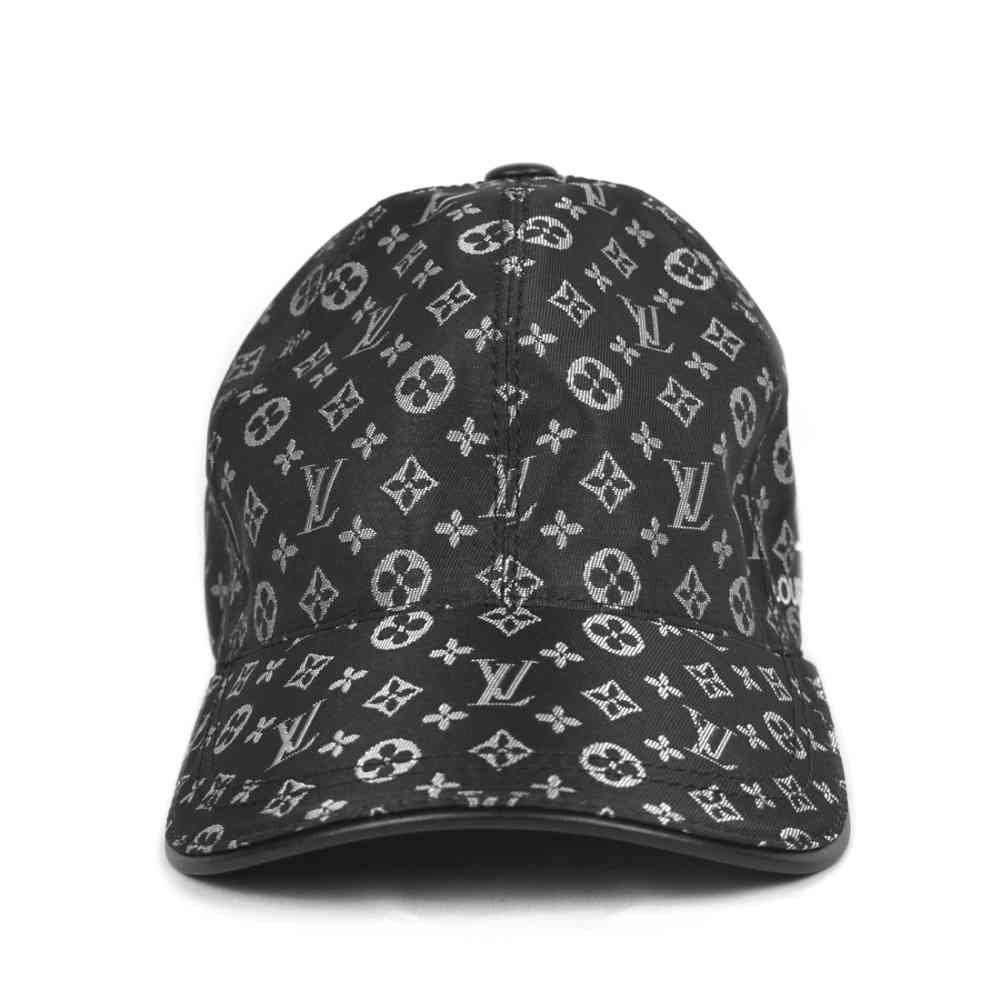 Louis Vuitton Embroidered logo Monogram Black Cap-thumb-2