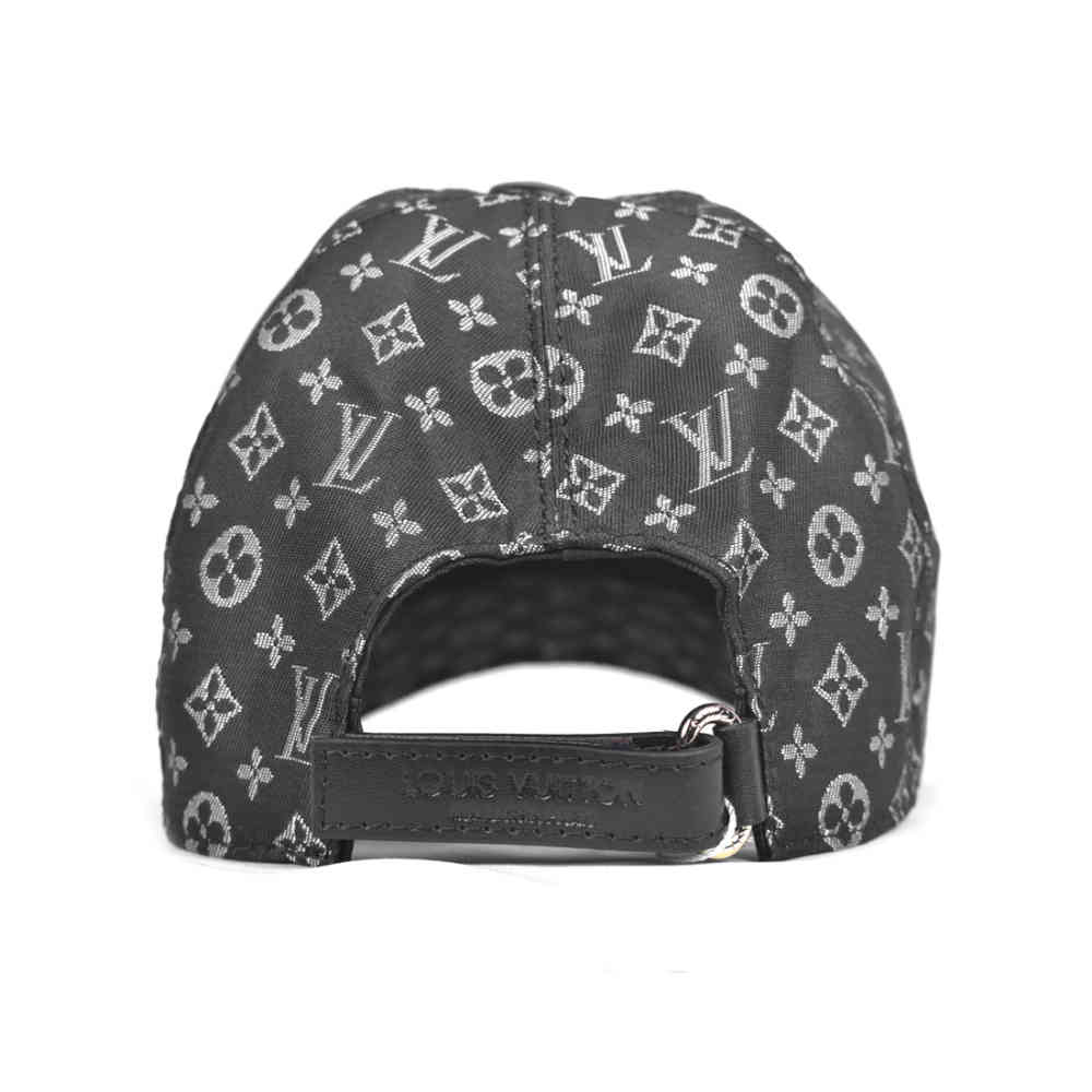 Louis Vuitton Embroidered logo Monogram Black Cap-thumb-4