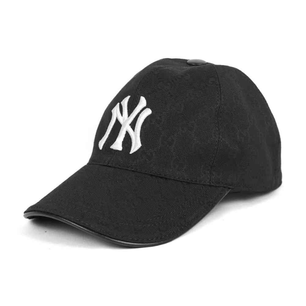 Black Gucci Embroidered Brown Premium Cap