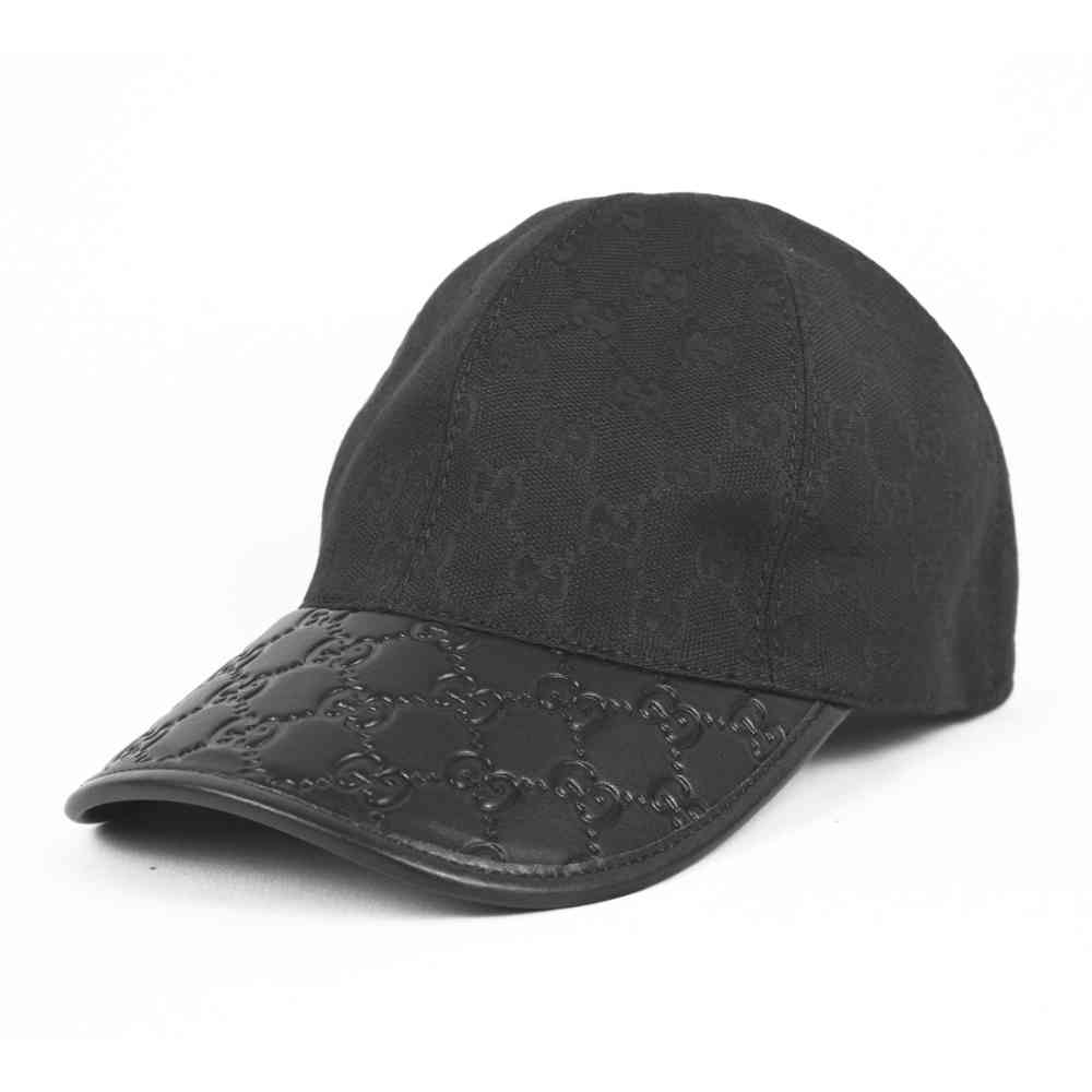 Black Gucci Logo Monogram Brown Premium Cap