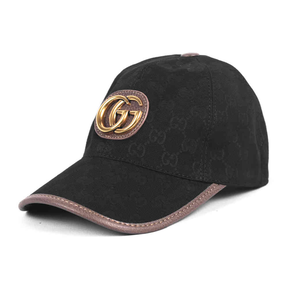 Black Gucci Embroidered Brown Premium Cap