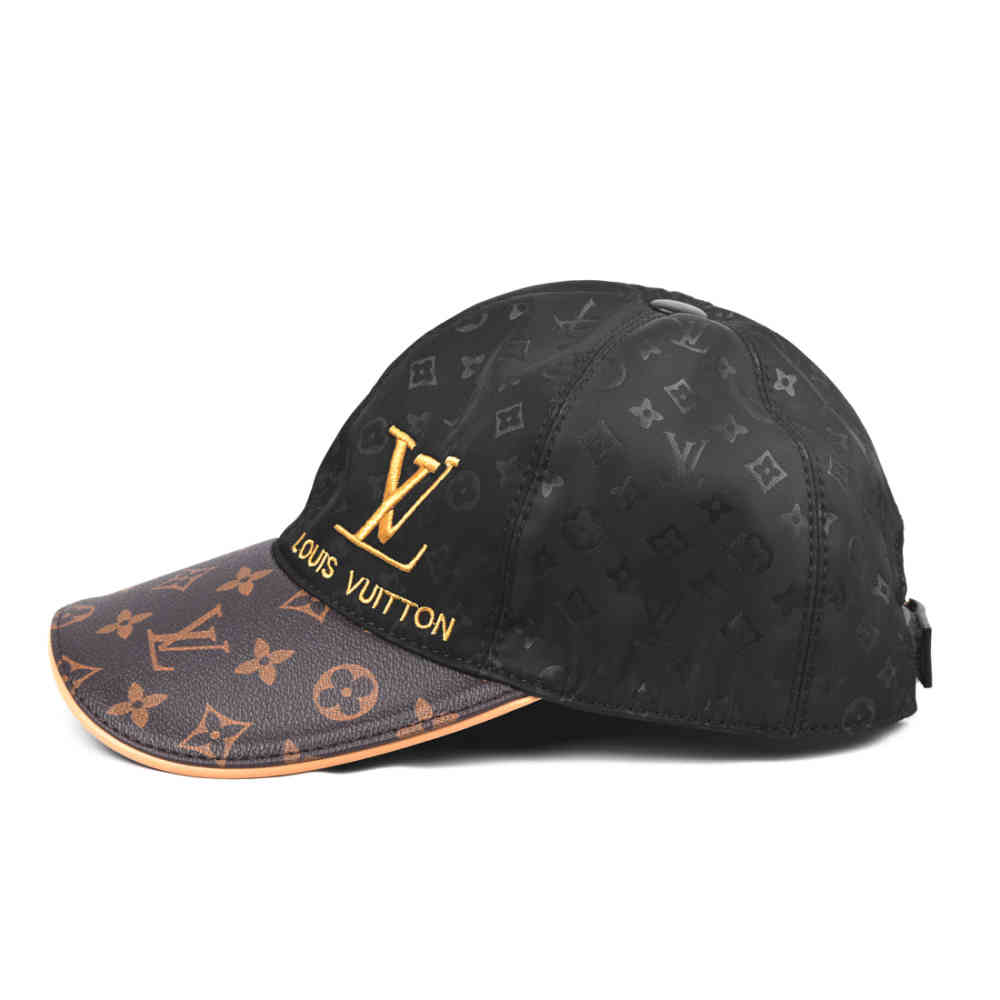 Louis Vuitton Embroidered logo Black Premium Cap-1