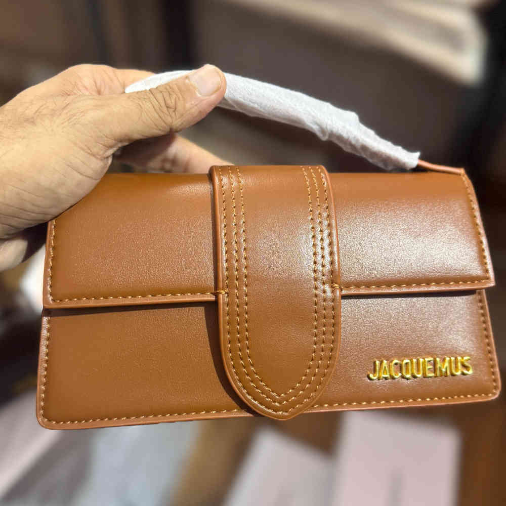 Brown Jacquemus Le Bamino Pink Sling Bag