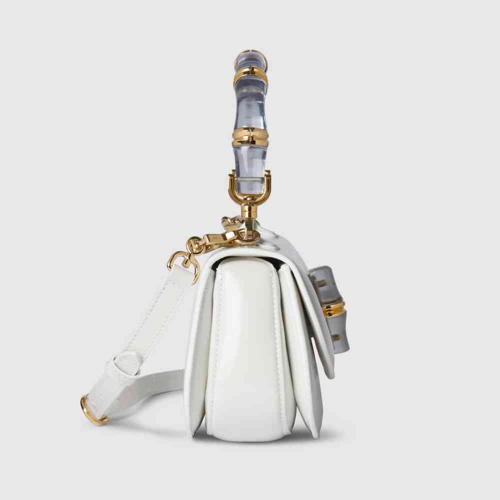 Gucci Diva Bamboo White Medium Handbag-thumb-3