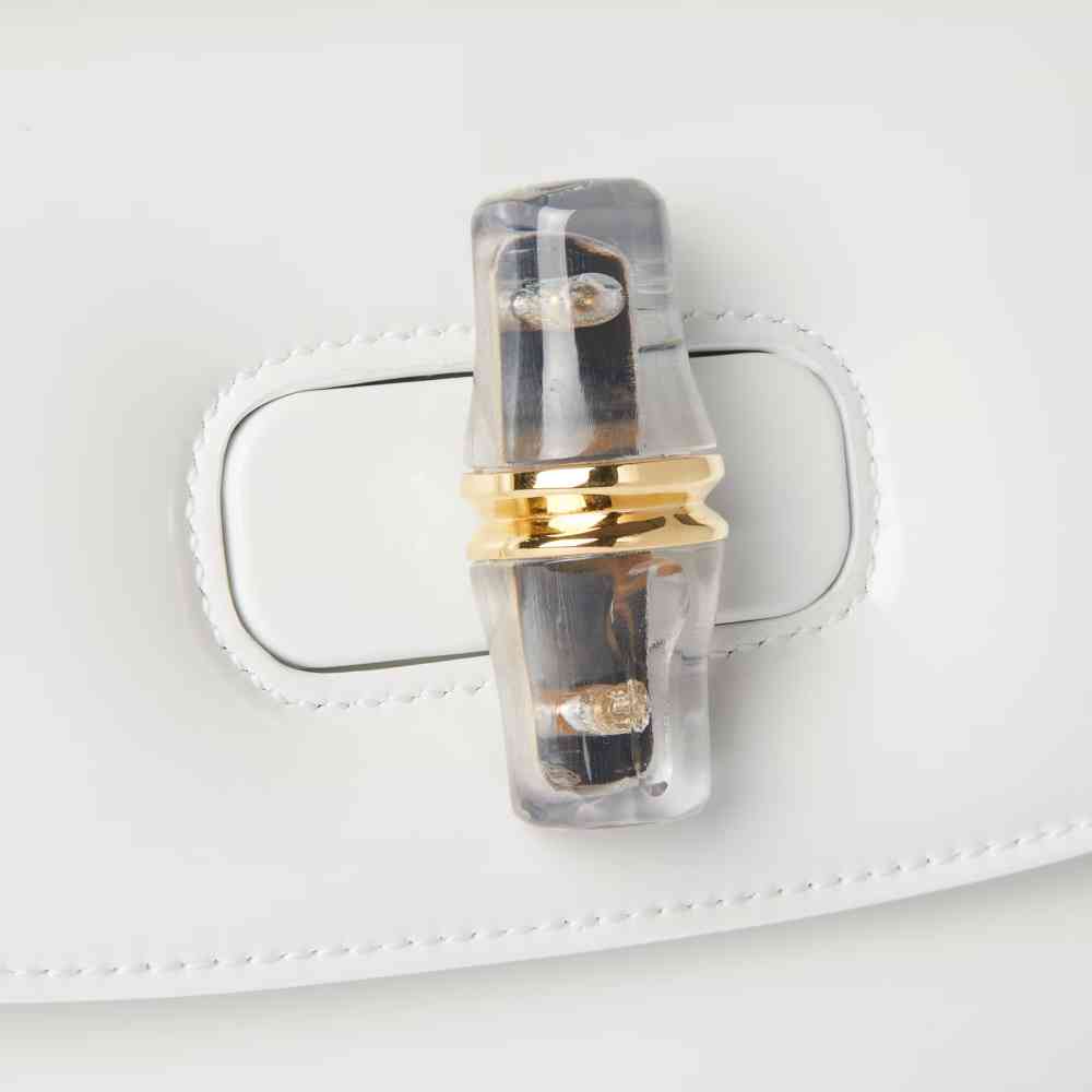 Gucci Diva Bamboo White Medium Handbag-thumb-5