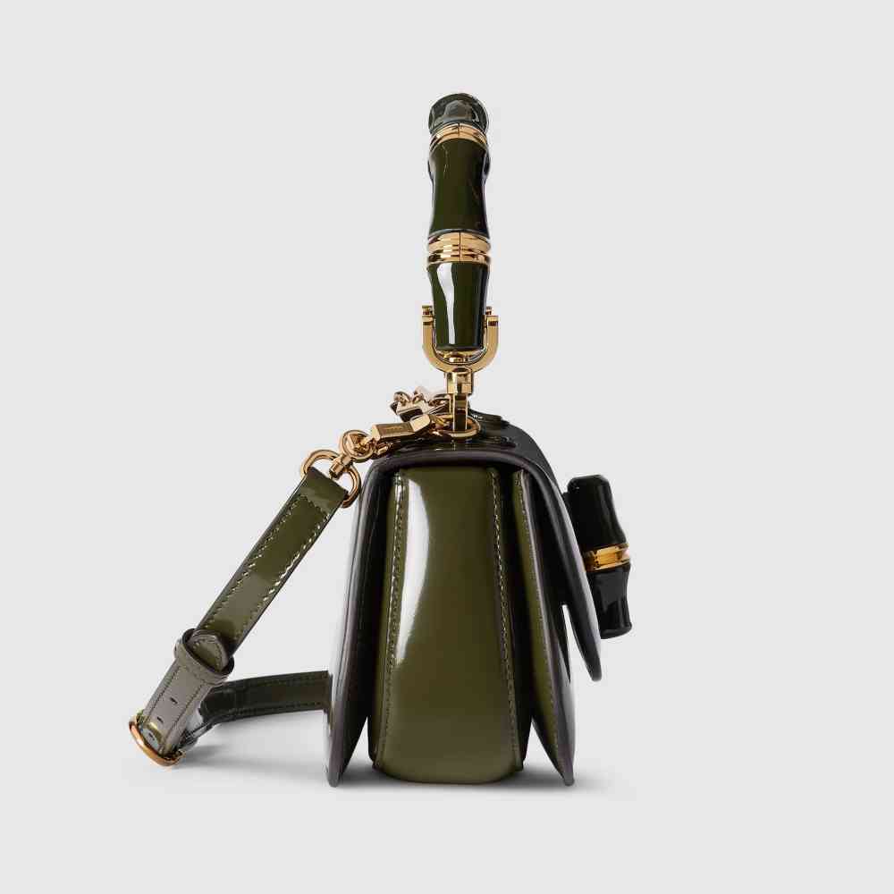 Gucci Diva Bamboo Green Medium Handbag-thumb-3
