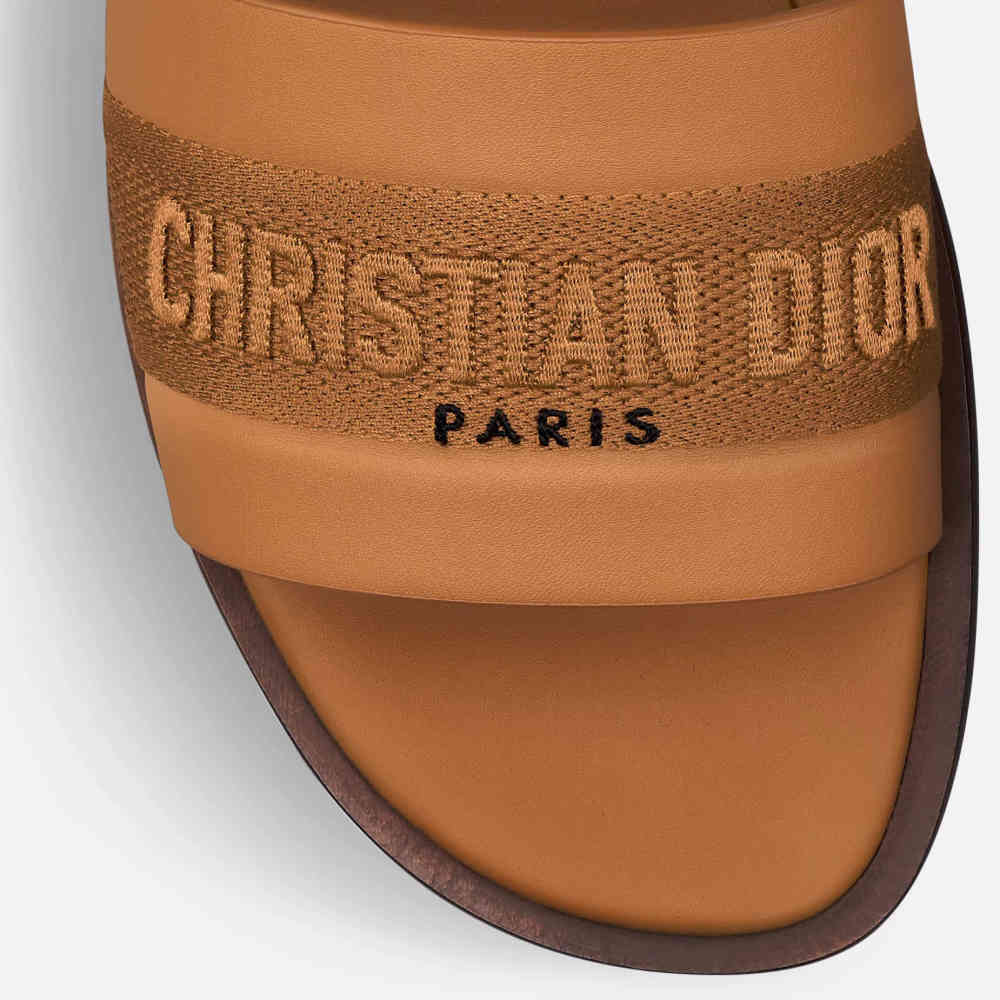 Dior Brown Premium Quality Women's Flat Sandals-3