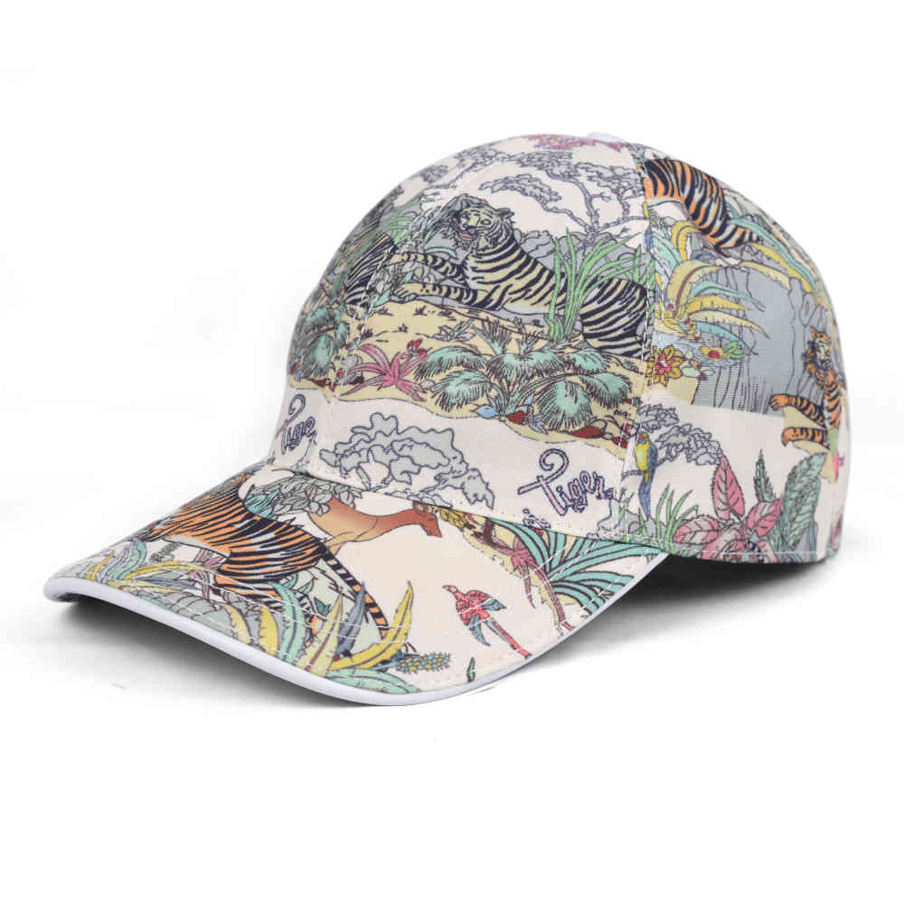 Cream Gucci Animal Printed Brown Premium Quality Cap