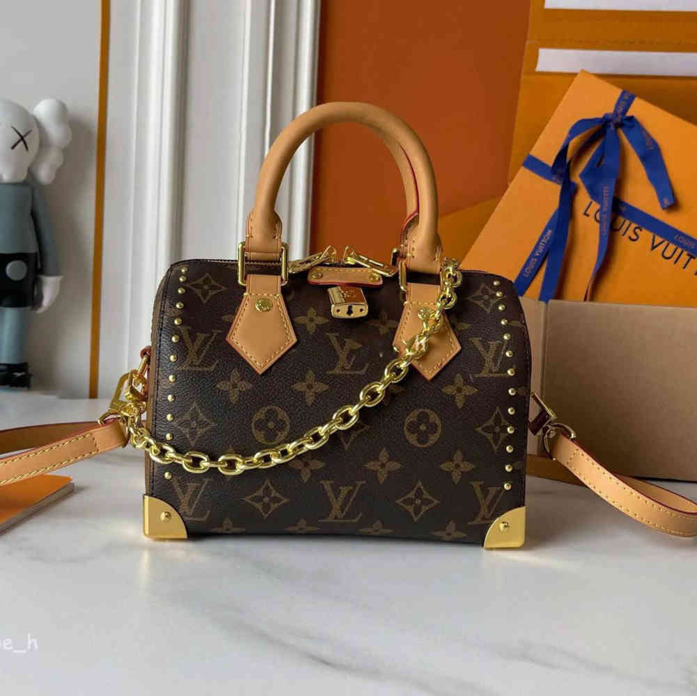 Louis Vuitton Cruise Speedy Brown Handbag-thumb-0