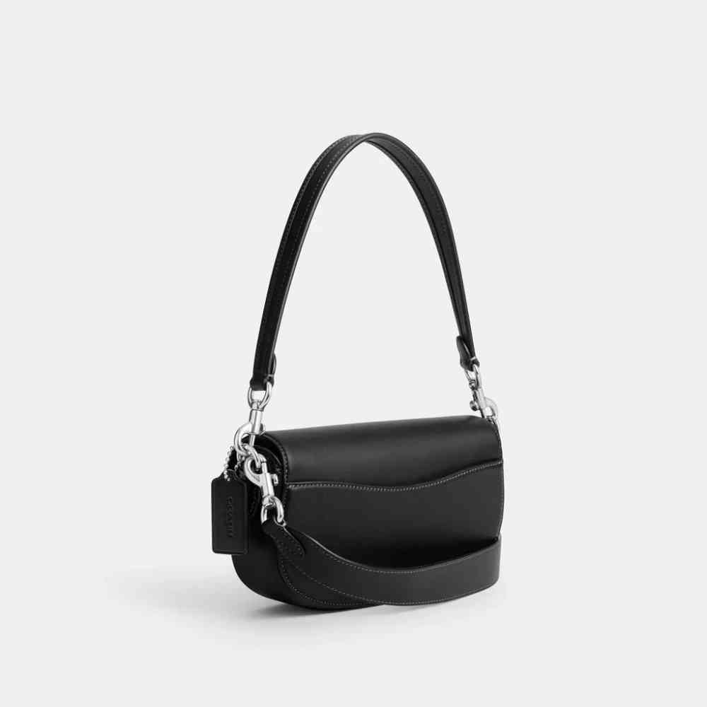 Coach Emmy Saddle Premium Black Shoulder Bag-1