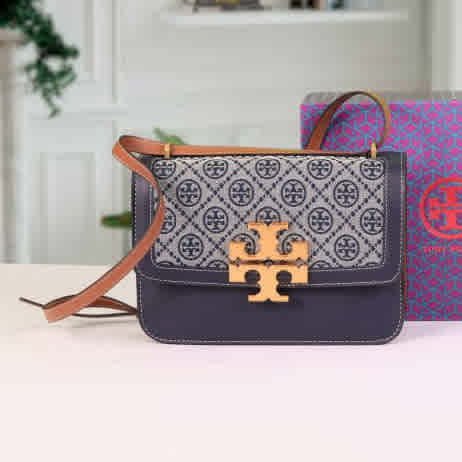 Black Tory Burch Mini Miller BROWN Sling Bag