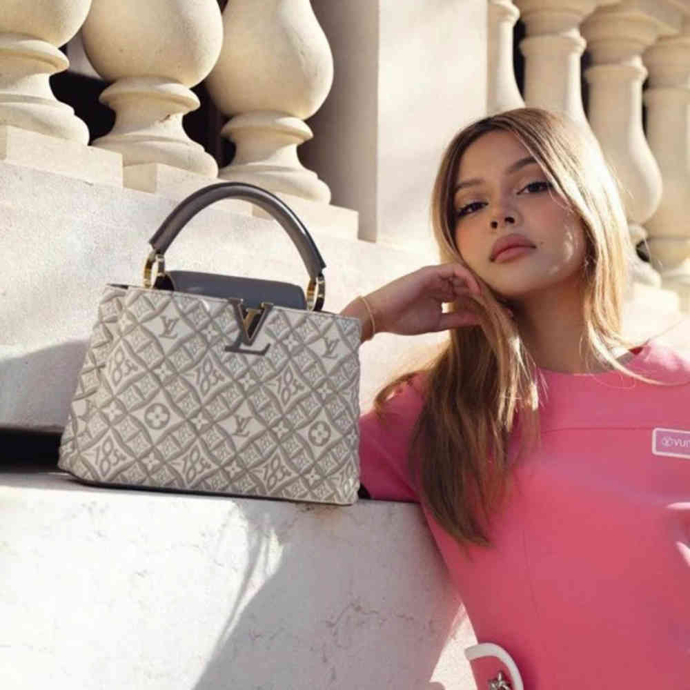 Louis Vuitton Capucines BB Since 1854 Monogram Jacquard Handbag-8