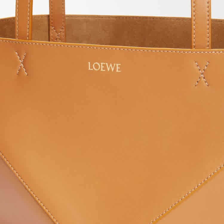 Loewe Puzzle Fold Brown Bucket Bag-thumb-8