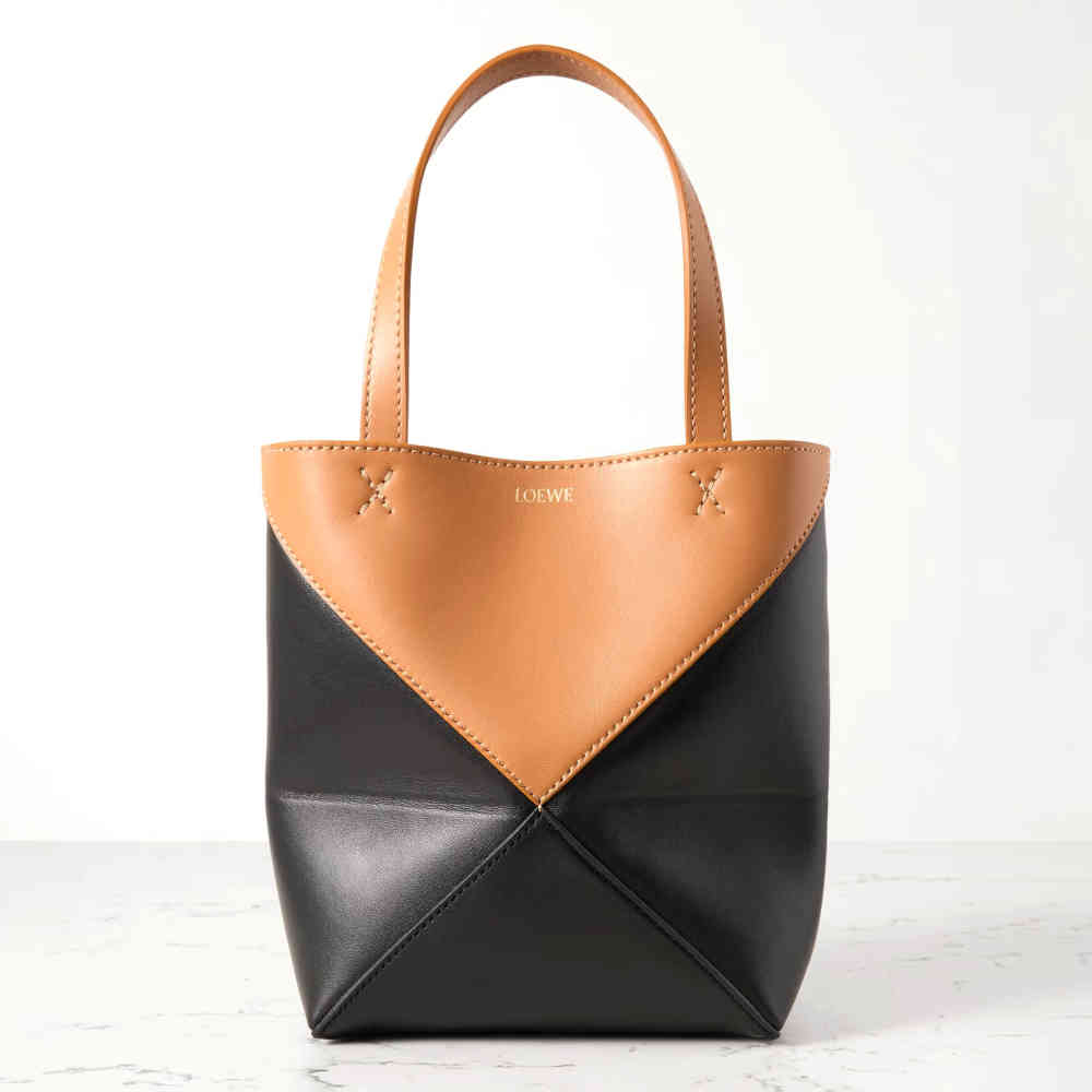 Loewe Puzzle Fold Black Bucket Bag-thumb-0