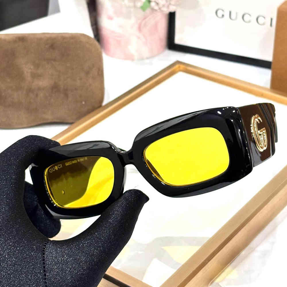 Gucci Yellow Premium Women's Sunglasses-thumb-1