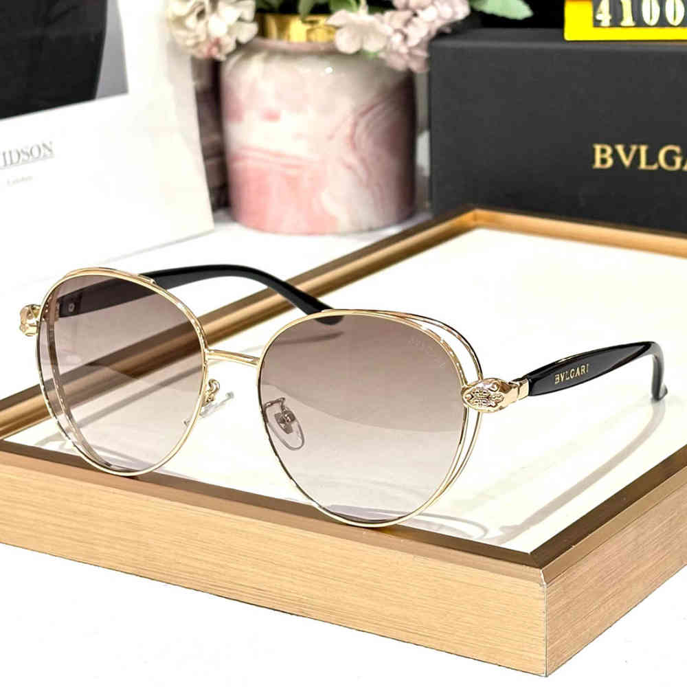 Light Brown Bvlgari Pink Premium Women's Sunglasses
