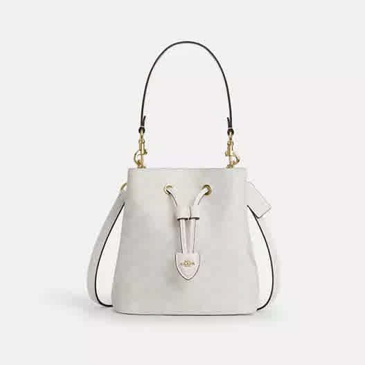 White Coach Rowan Bucket Brown Bucket Shoulder bag