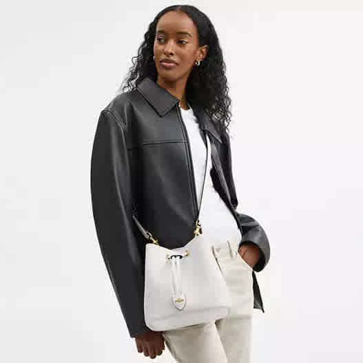 Coach Rowan Bucket White Bucket Shoulder bag-thumb-4