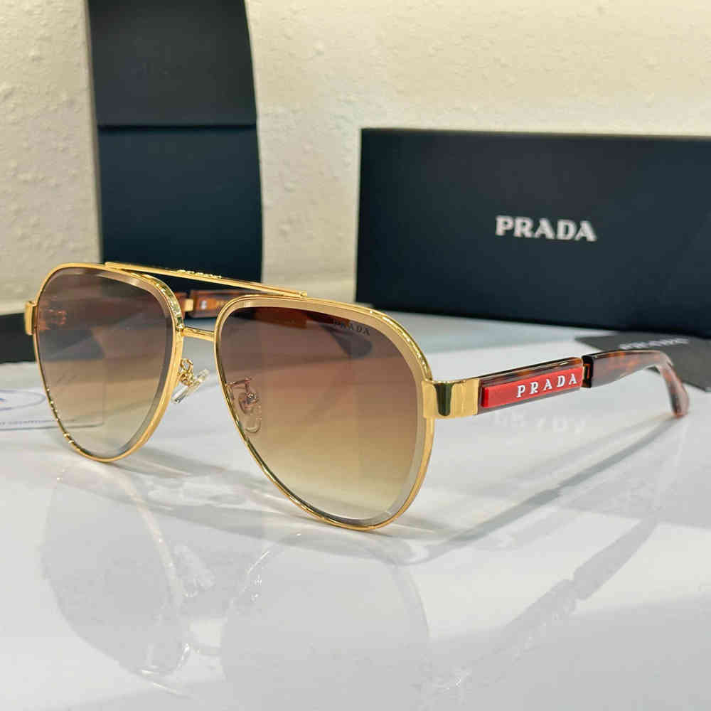 Brown Prada Blue Luxury Sunglasses