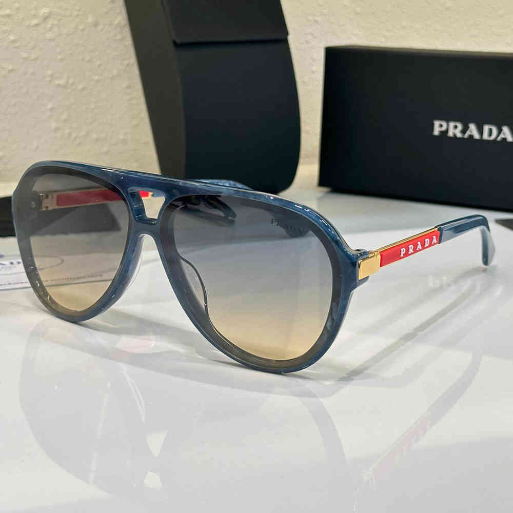 Navy Blue Prada Blue Luxury Sunglasses