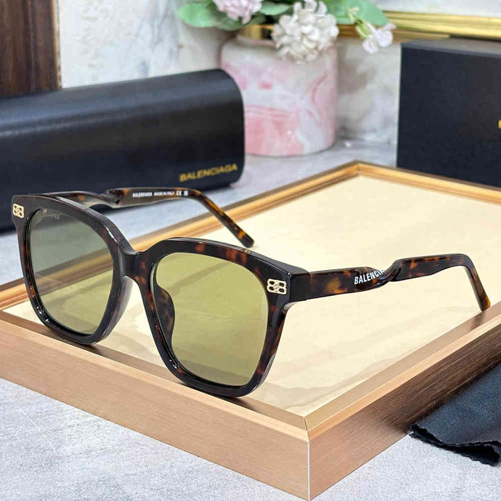 Brown Balenciaga Black Luxury Sunglasses