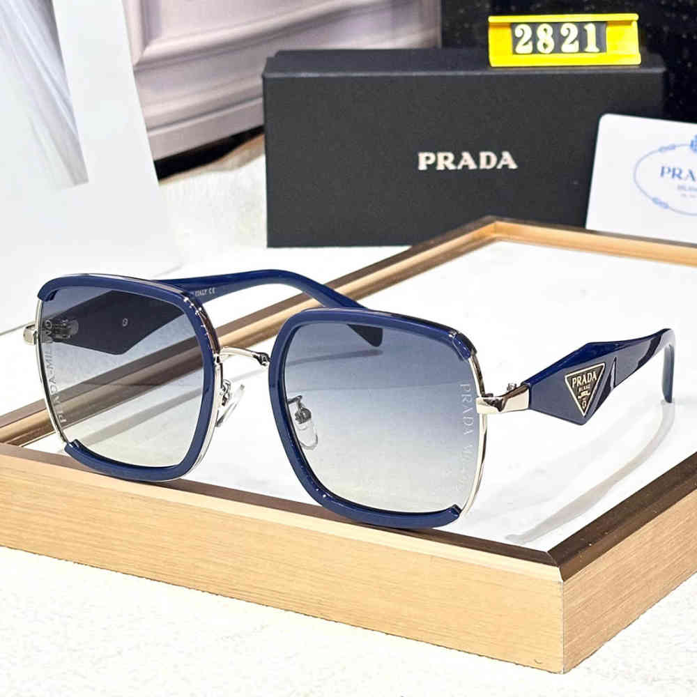 Blue Prada Black Luxury Sunglasses