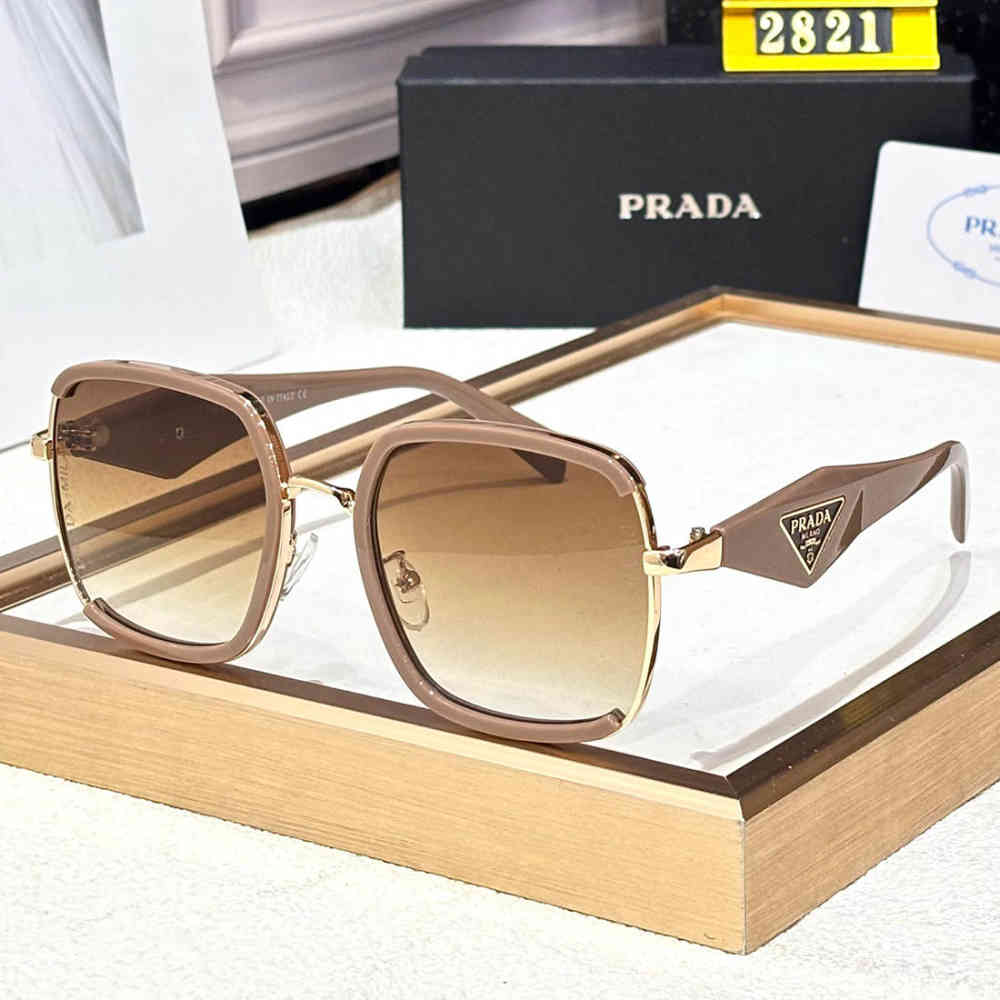 Beige Prada Black Luxury Sunglasses