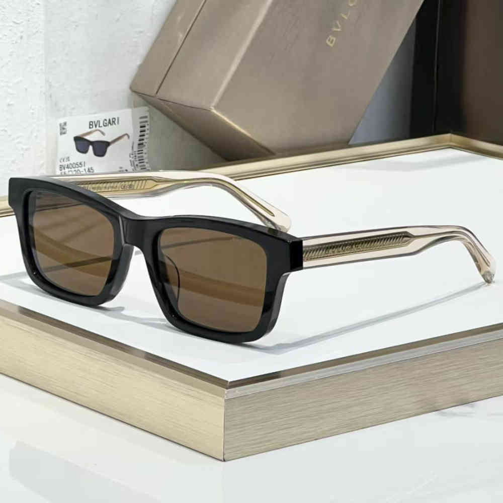 Brown Bvlgari Black Luxury Sunglasses