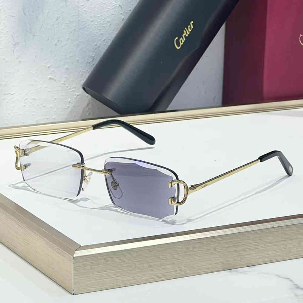 Grey Cartier Brown Luxury Sunglasses