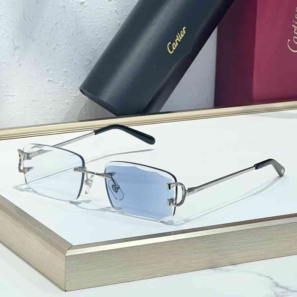 Blue Cartier Brown Luxury Sunglasses