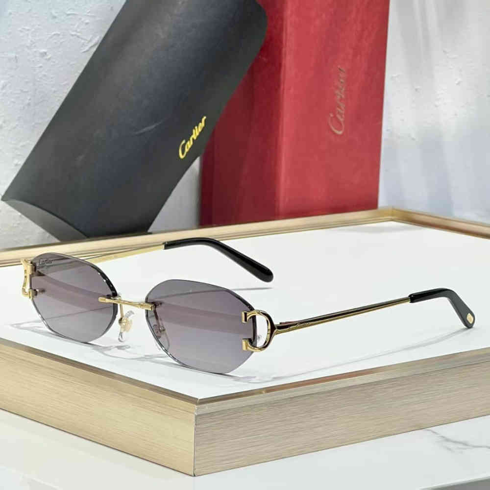 Grey Cartier Red Luxury Sunglasses