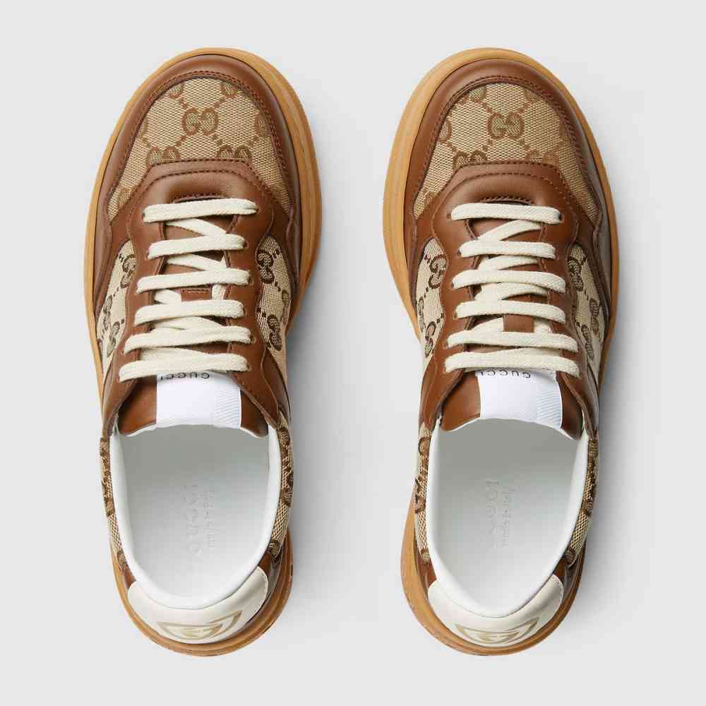 Women's GG Brown Trainer Sneaker-thumb-2