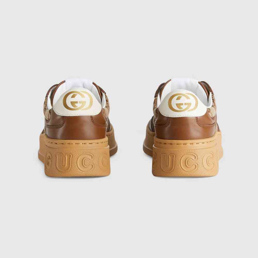 Women's GG Brown Trainer Sneaker-thumb-4