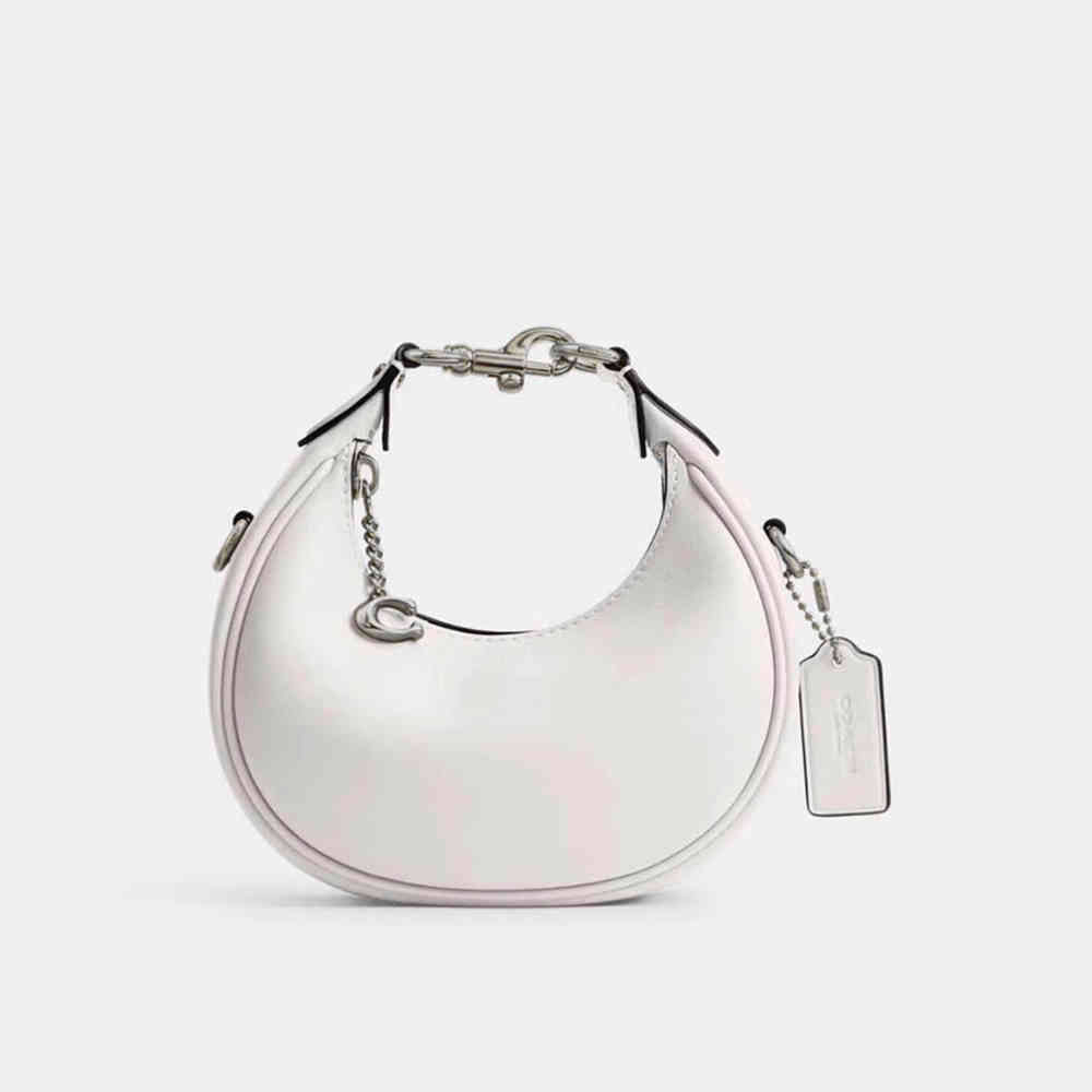 Coach Jonie Small White Handbag-thumb-0