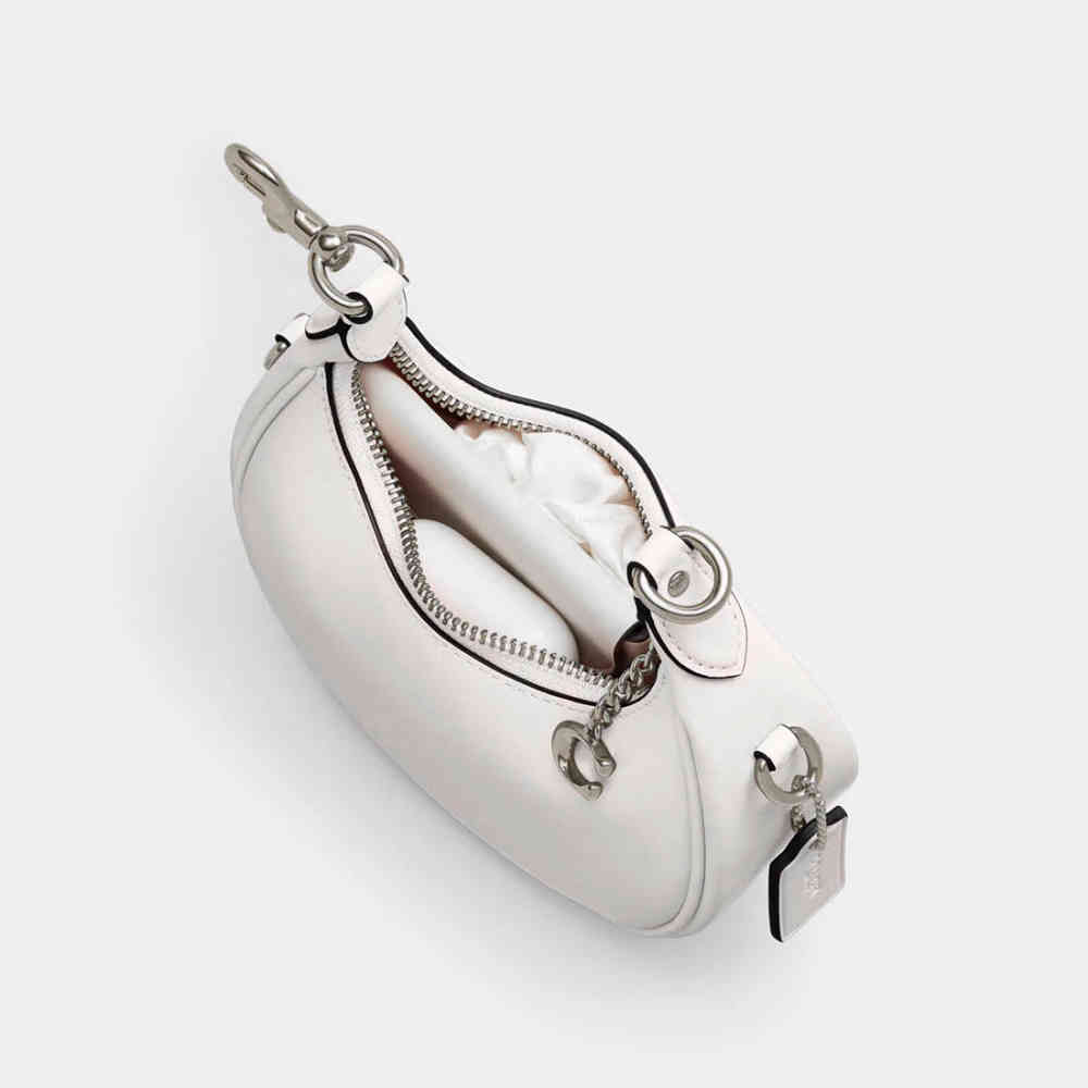Coach Jonie Small White Handbag-thumb-4