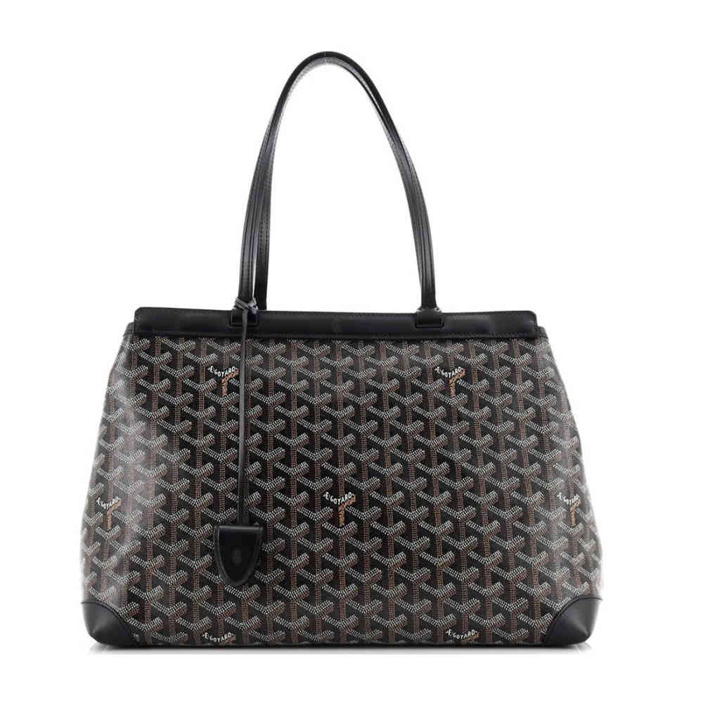 Black Goyard Bellechasse Biaude PM Wine Tote Bag