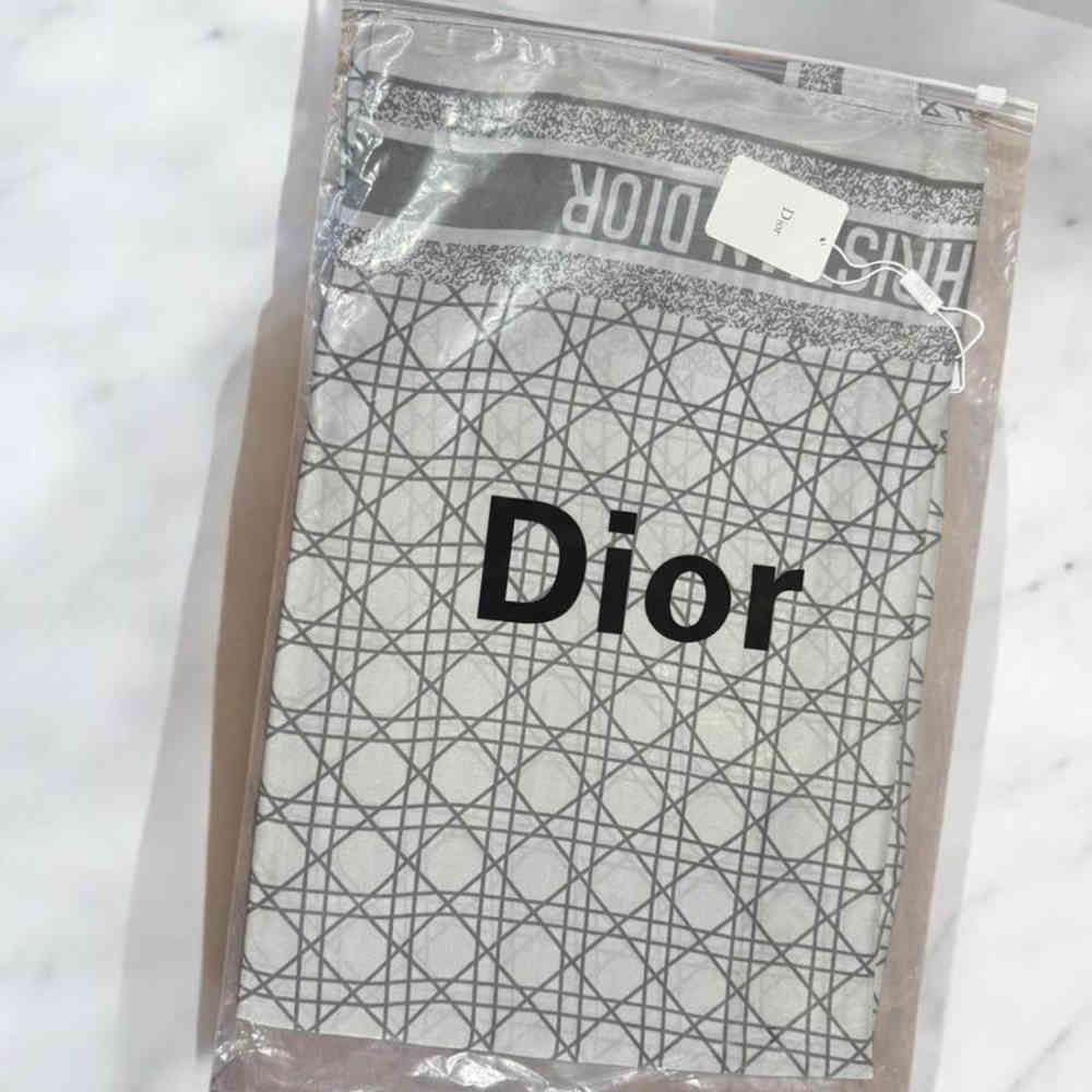 Christian Dior Premium Quality Grey Silk Stole-2